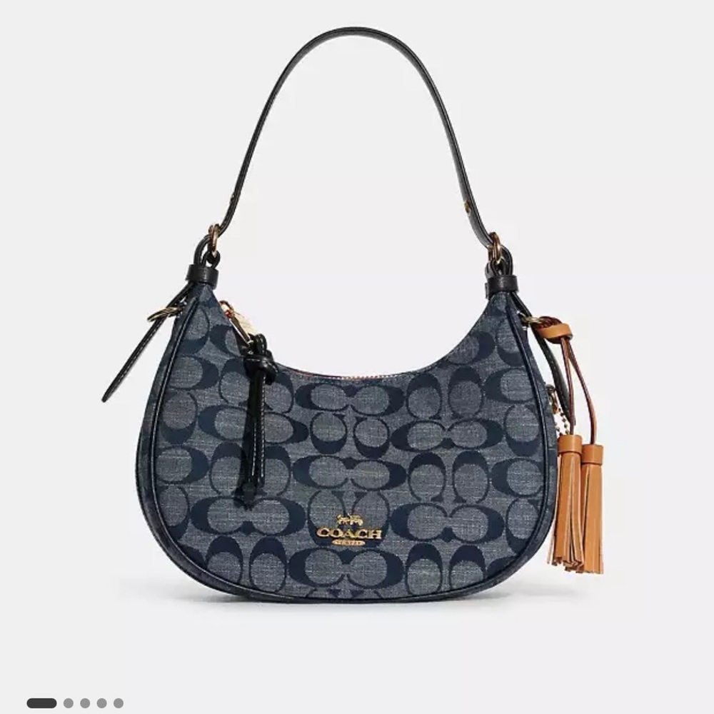 Coach Kleo Hobo In Signature Chambray